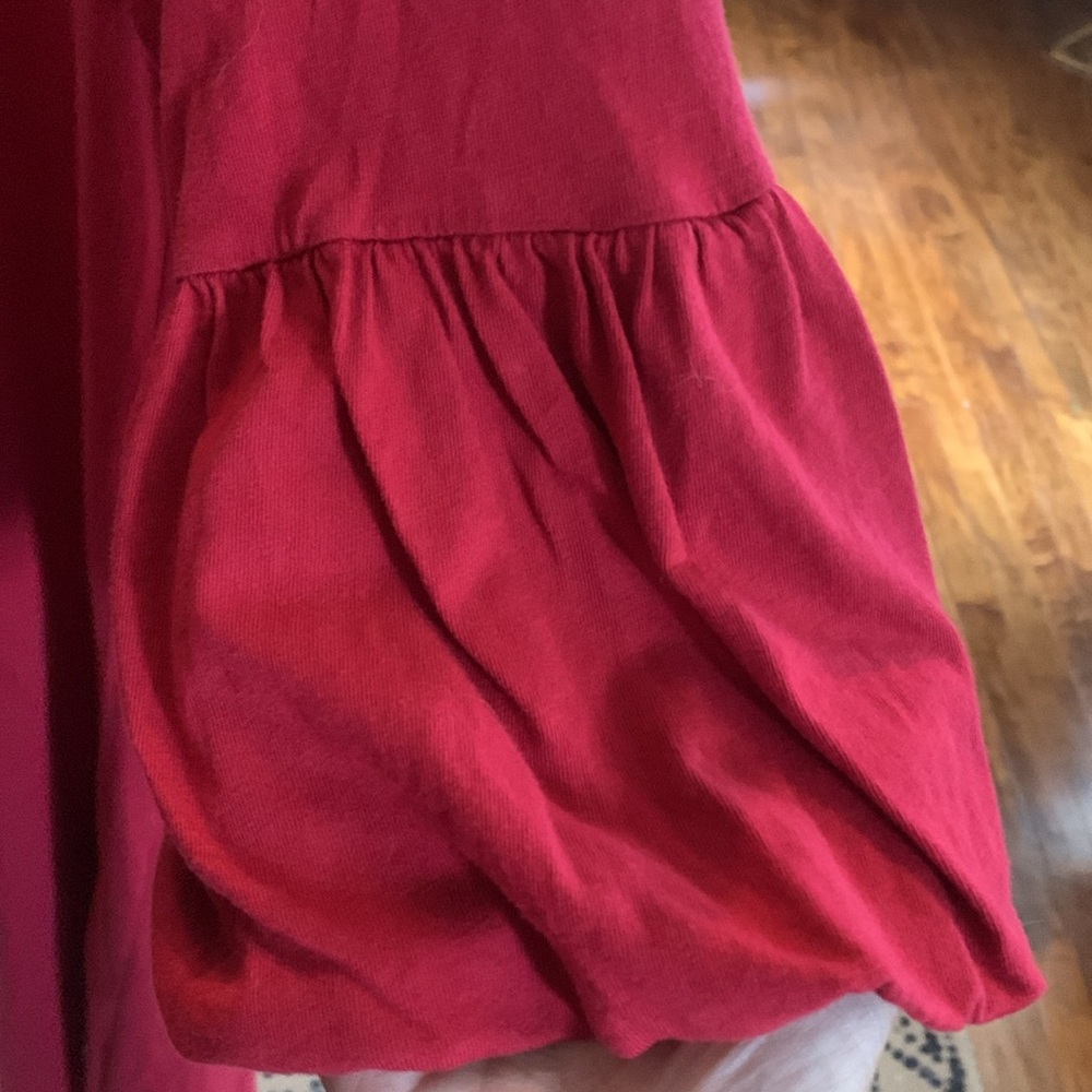 Velvet by Graham and Spencer puff sleeve back full button dress. Worn 2x - Picture 3 of 5